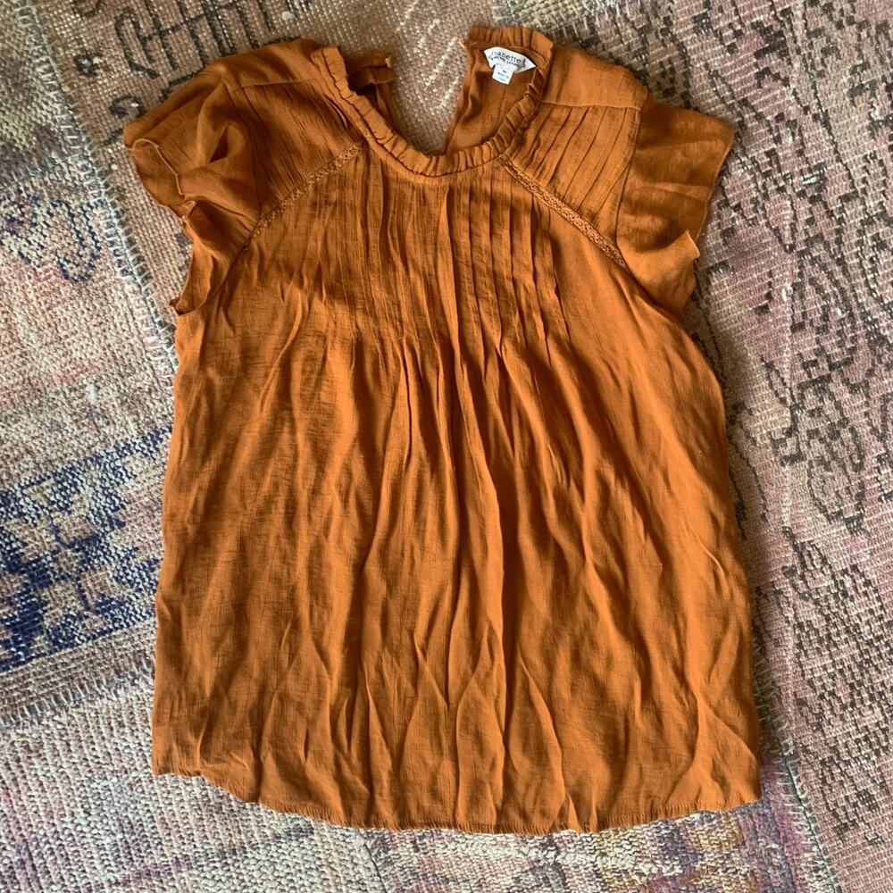 Nanette by Nanette Lepore Orange Blouse SIZE MEDIUM